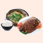 Steamed/Fried Fish With Rice